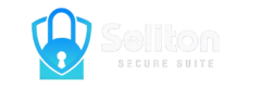 soliton secure suite transparent logo in white